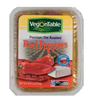 Rostad röd paprika fylld med fetaost